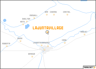 map of La Junta Village