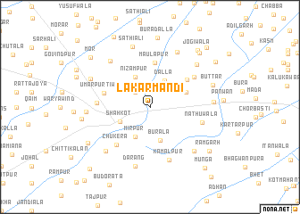 map of Lakar Mandi
