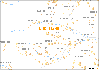 map of Laka Tizha