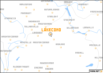 map of Lake Como
