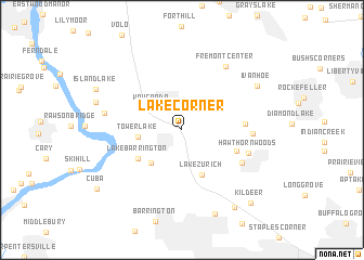 map of Lake Corner