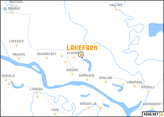 map of Lake Farm