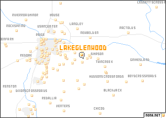 map of Lake Glenwood