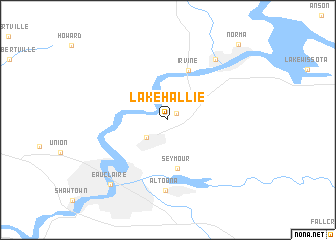 map of Lake Hallie