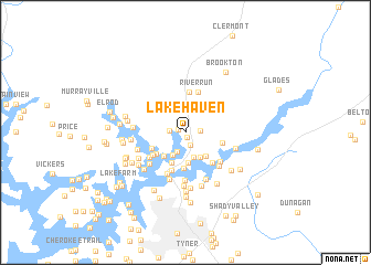 map of Lake Haven