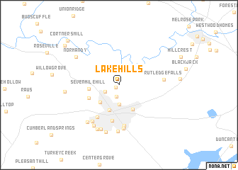 map of Lake Hills