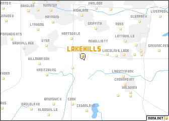 map of Lake Hills