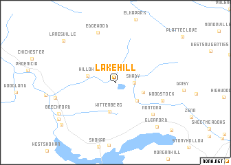map of Lake Hill