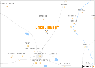 map of Lake Lindsey