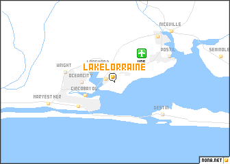 map of Lake Lorraine