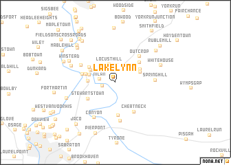 map of Lake Lynn