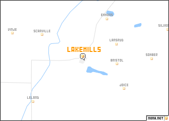 map of Lake Mills