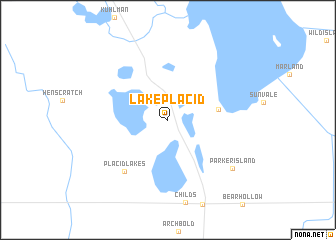 map of Lake Placid