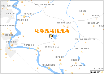 map of Lake Pocotopaug