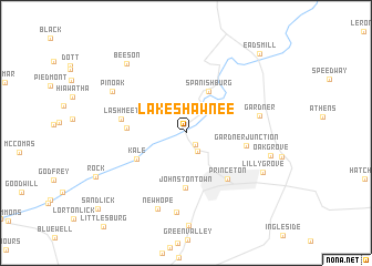 map of Lake Shawnee