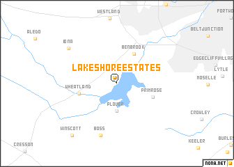 map of Lake Shore Estates