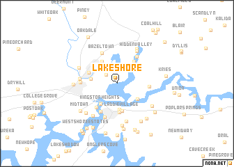 map of Lake Shore