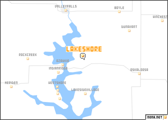map of Lake Shore