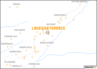 map of Lakeside Terrace