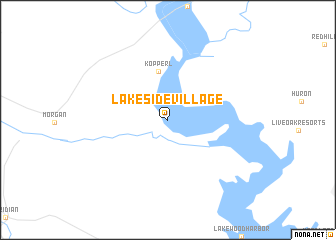 map of Lakeside Village