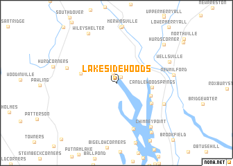 map of Lakeside Woods