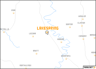 map of Lake Spring