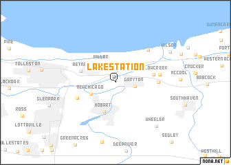 map of Lake Station