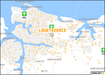 map of Lake Terrace