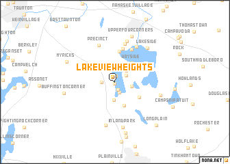 map of Lakeview Heights