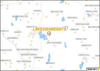 map of Lakeview Heights