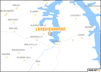 map of Lakeview Manor