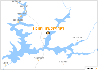 map of Lakeview Resort