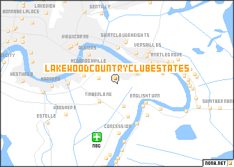 map of Lakewood Country Club Estates