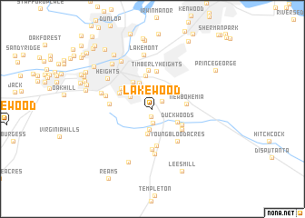 map of Lakewood