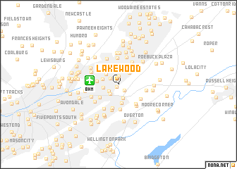 map of Lakewood