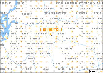 map of Lakhāitali