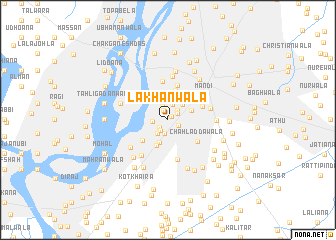 map of Lakhanwāla