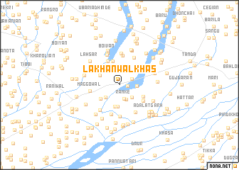 map of Lakhanwāl Khās
