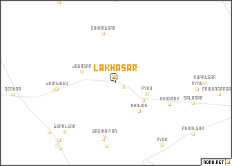 map of Lakhāsar