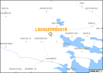 map of Lakhdenpokh\
