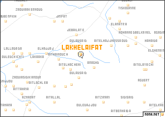 map of Lakhelaïfat