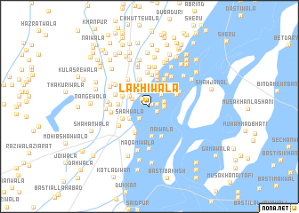 map of Lakhiwāla