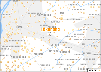 map of Lakhnāna