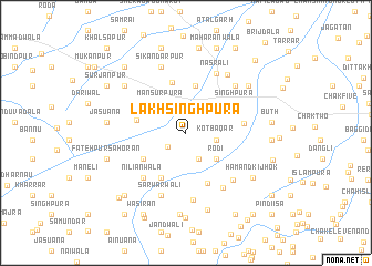 map of Lakhsinghpura