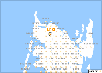 map of Laki