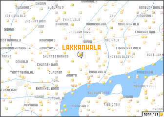map of Lakkanwāla