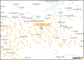 map of Lakobrije