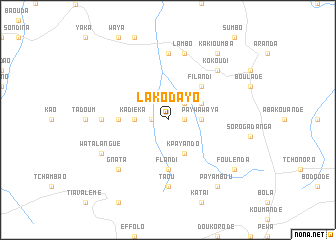 map of Lakodayo