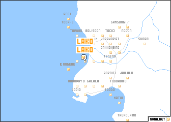 map of Lako