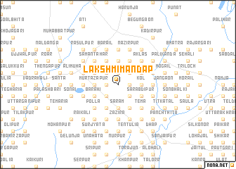 map of Lakshmīmandap